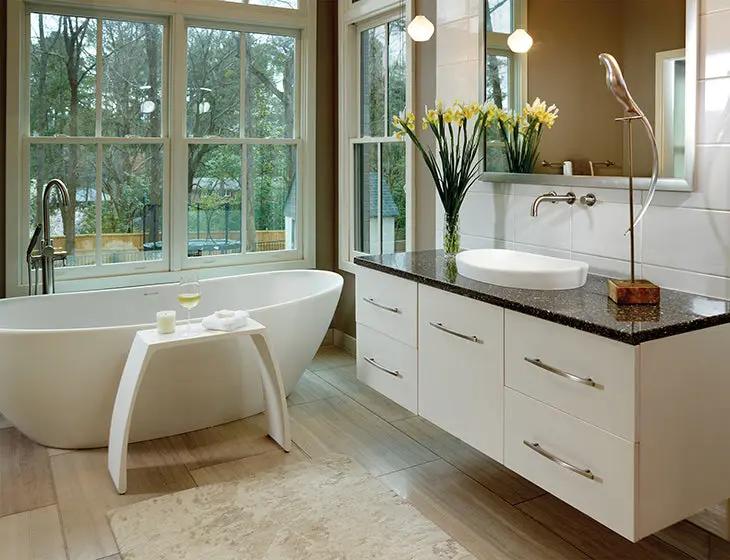 white bathtub