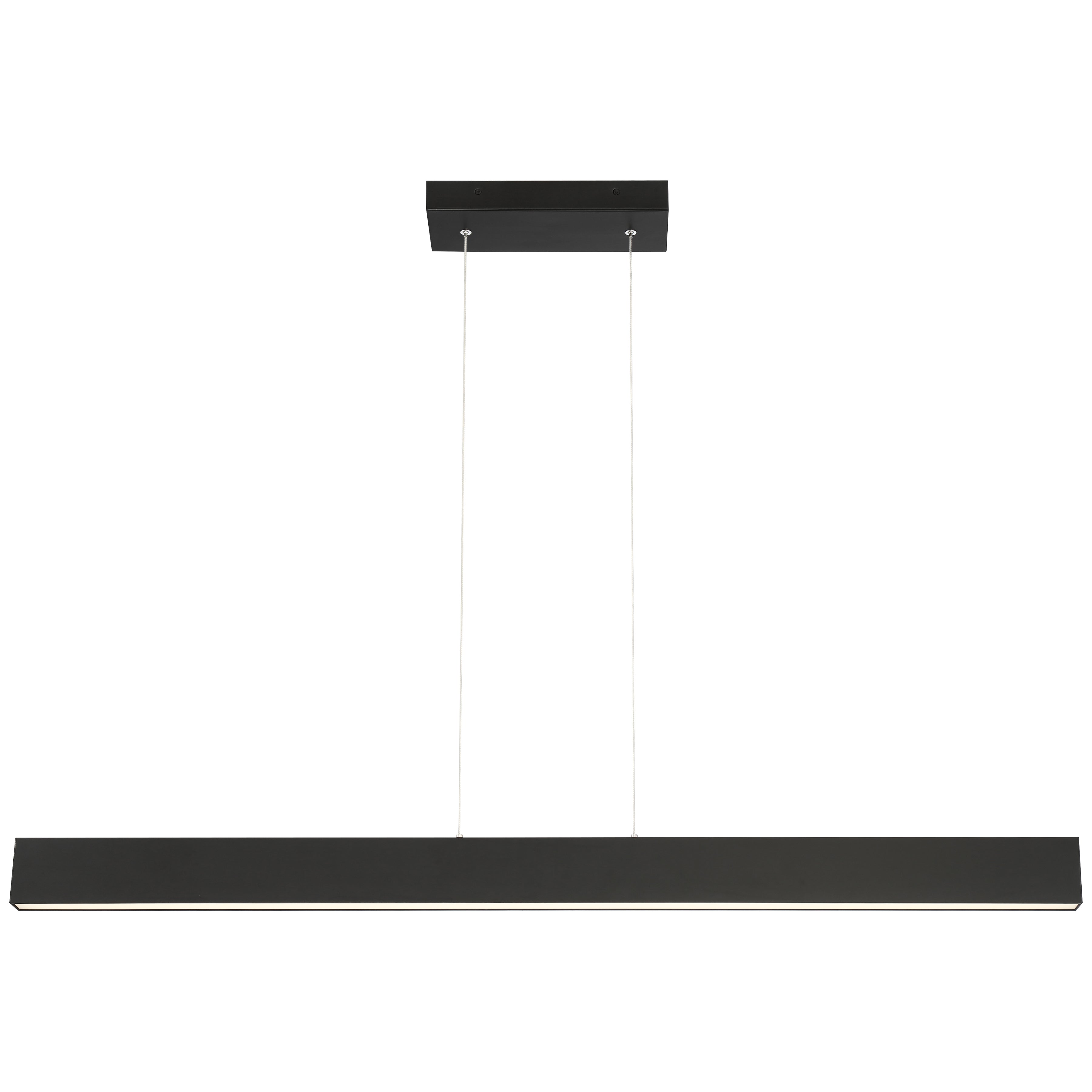 matte black dual voltage led linear pendant