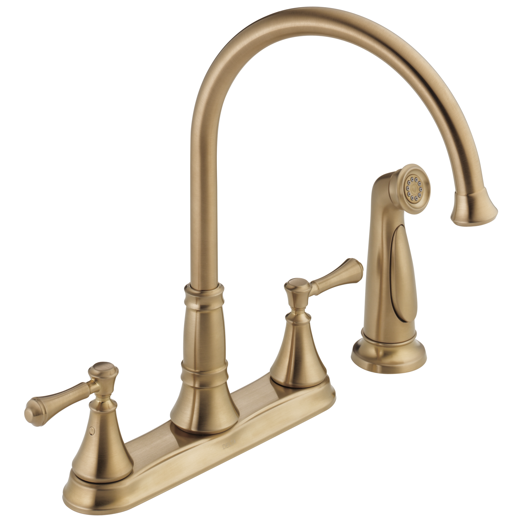 Delta Cassidy Two Handle Kitchen Faucet with Spray by Delta