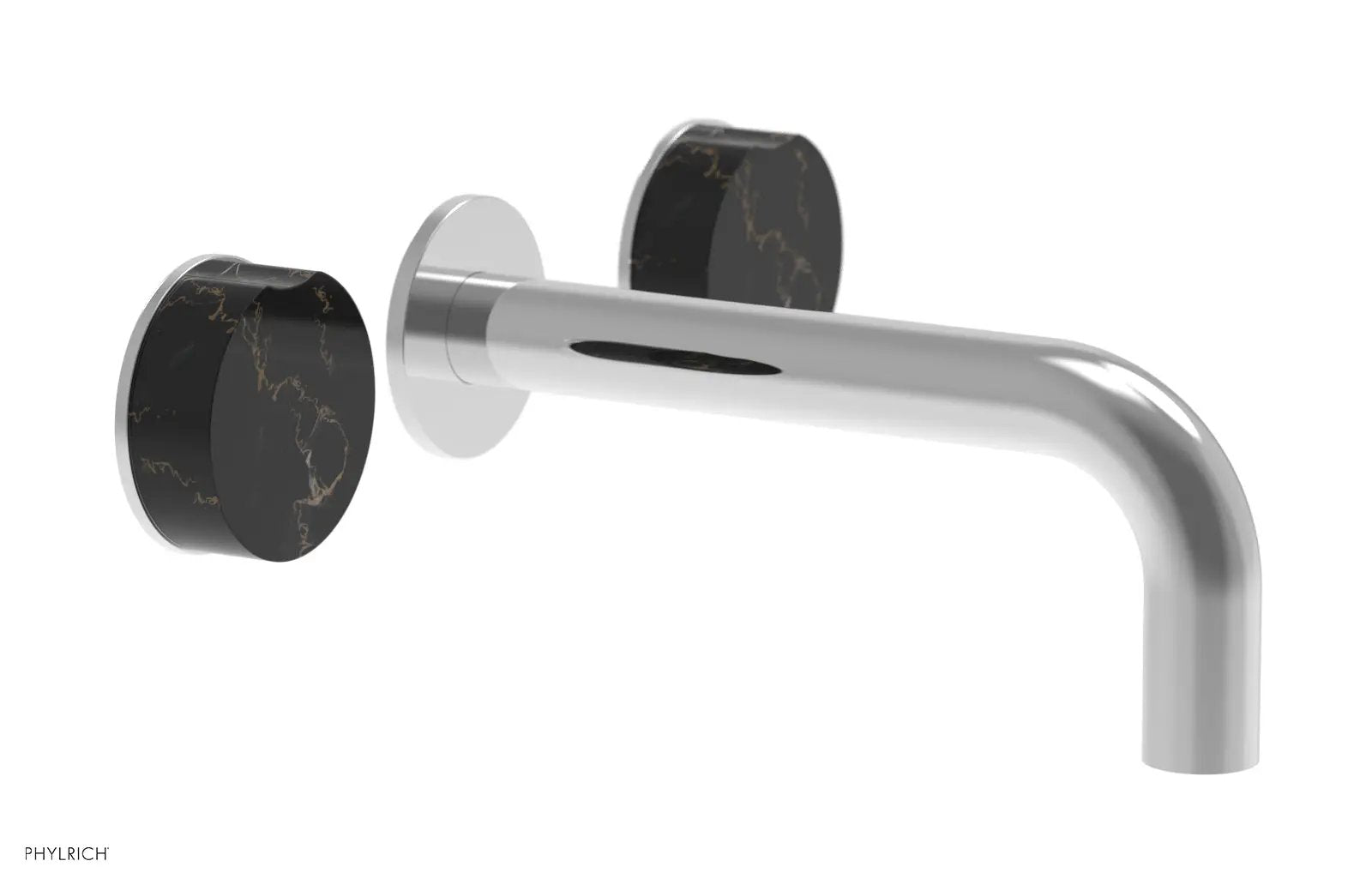 polished chrome lavatory set