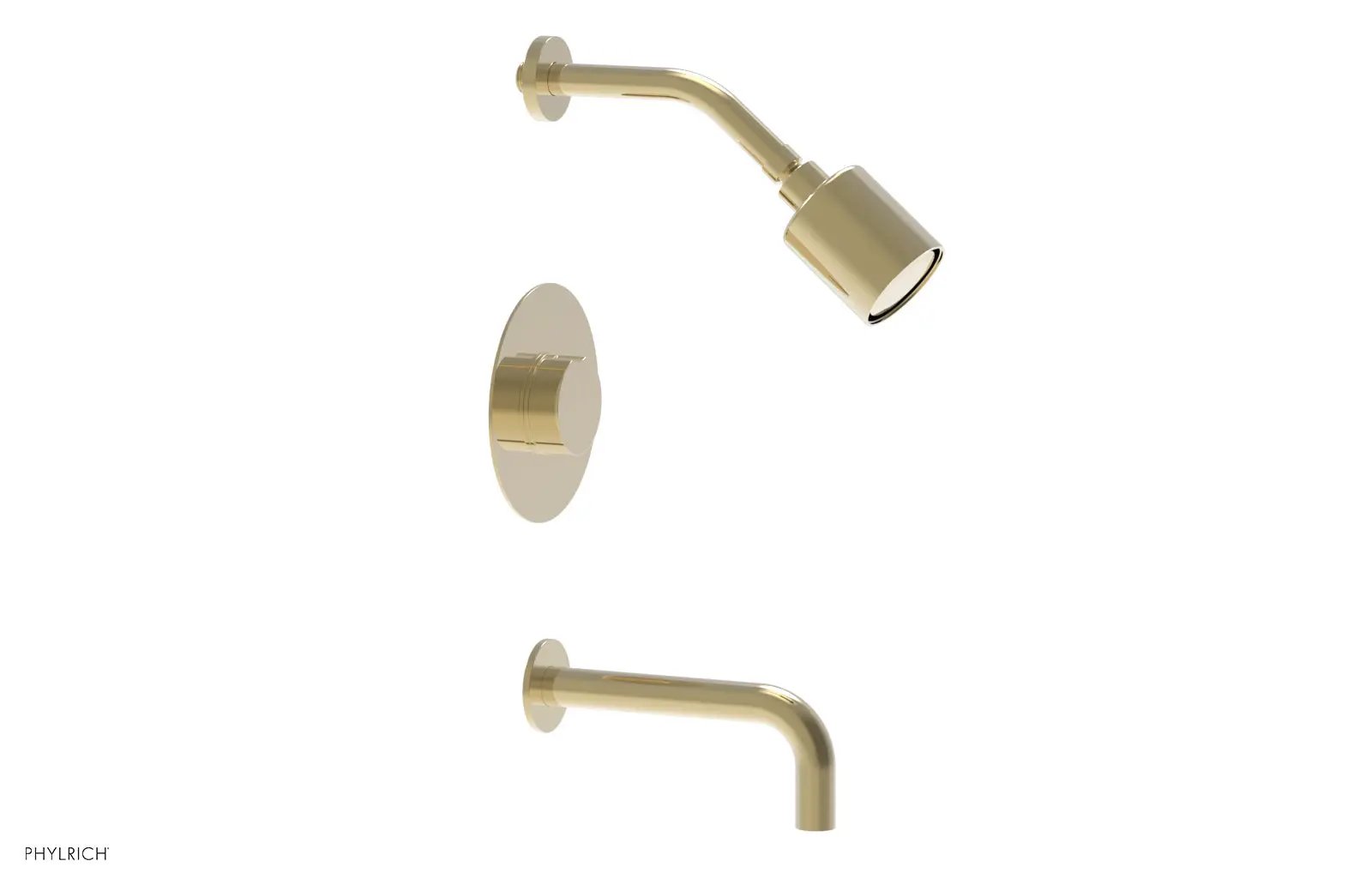 Phylrich CIRC Pressure Balance Tub and Shower Set - Round Handle by Phylrich