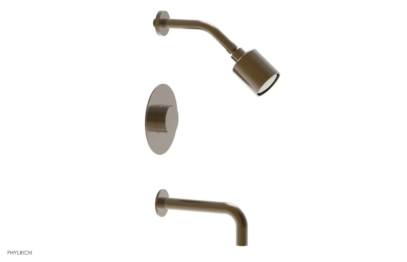 Phylrich CIRC Pressure Balance Tub and Shower Set - Round Handle by Phylrich