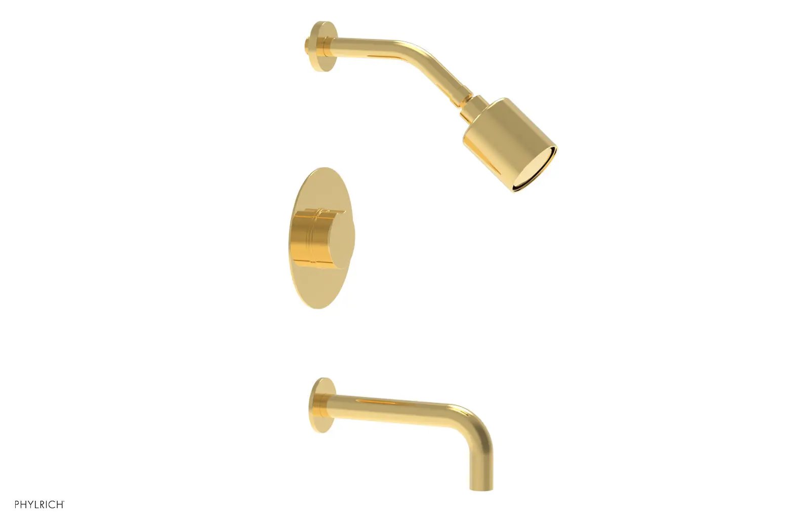 Phylrich CIRC Pressure Balance Tub and Shower Set - Round Handle by Phylrich