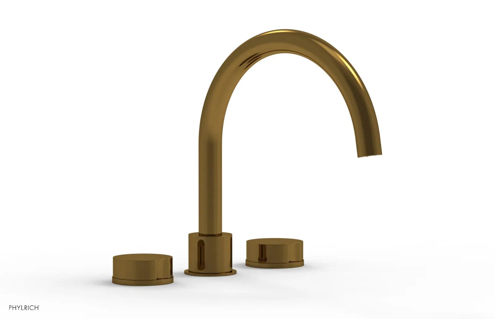 Phylrich CIRC Deck Tub Set - High Spout Round Handles by Phylrich