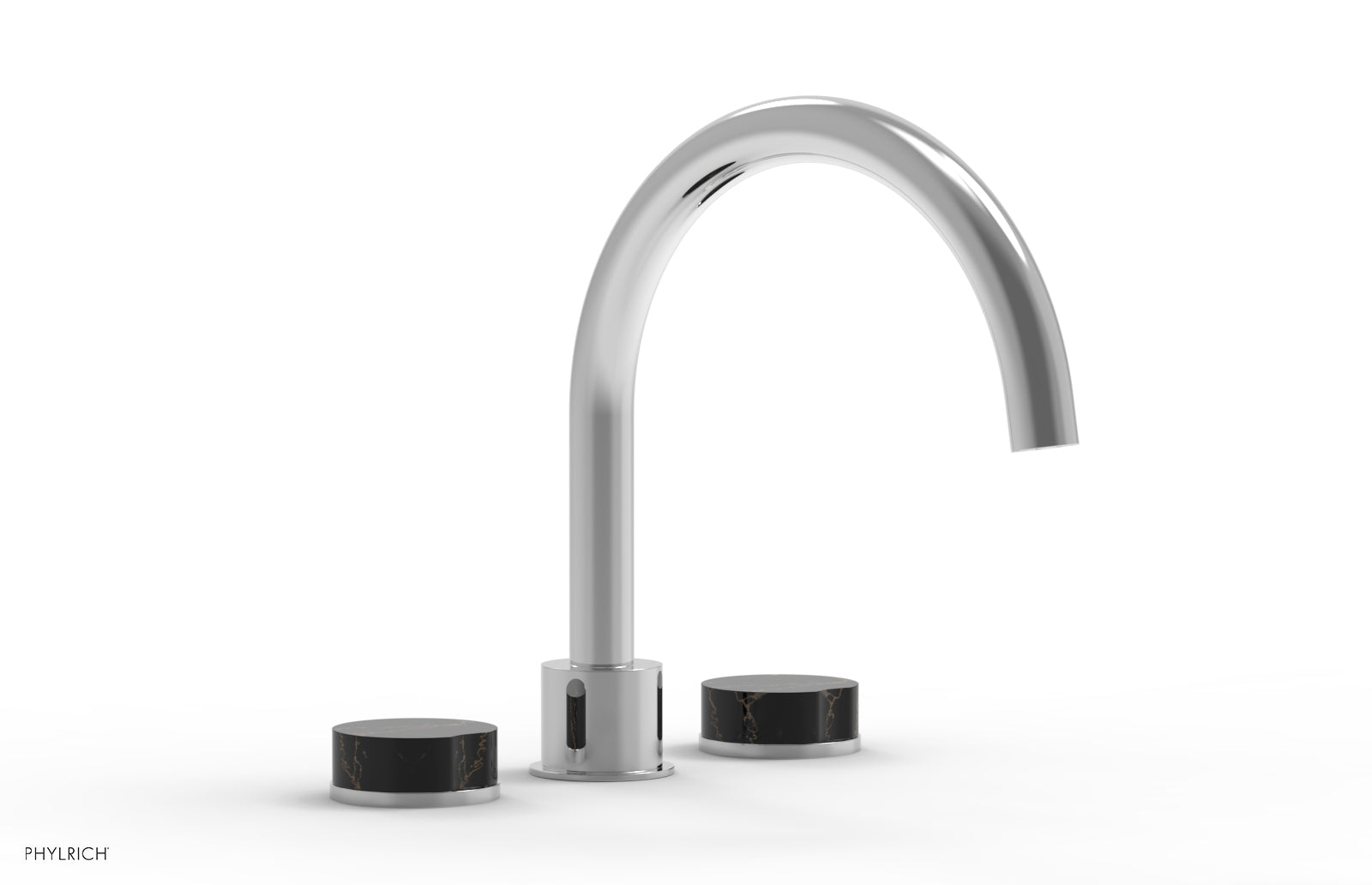 polished chrome tub set