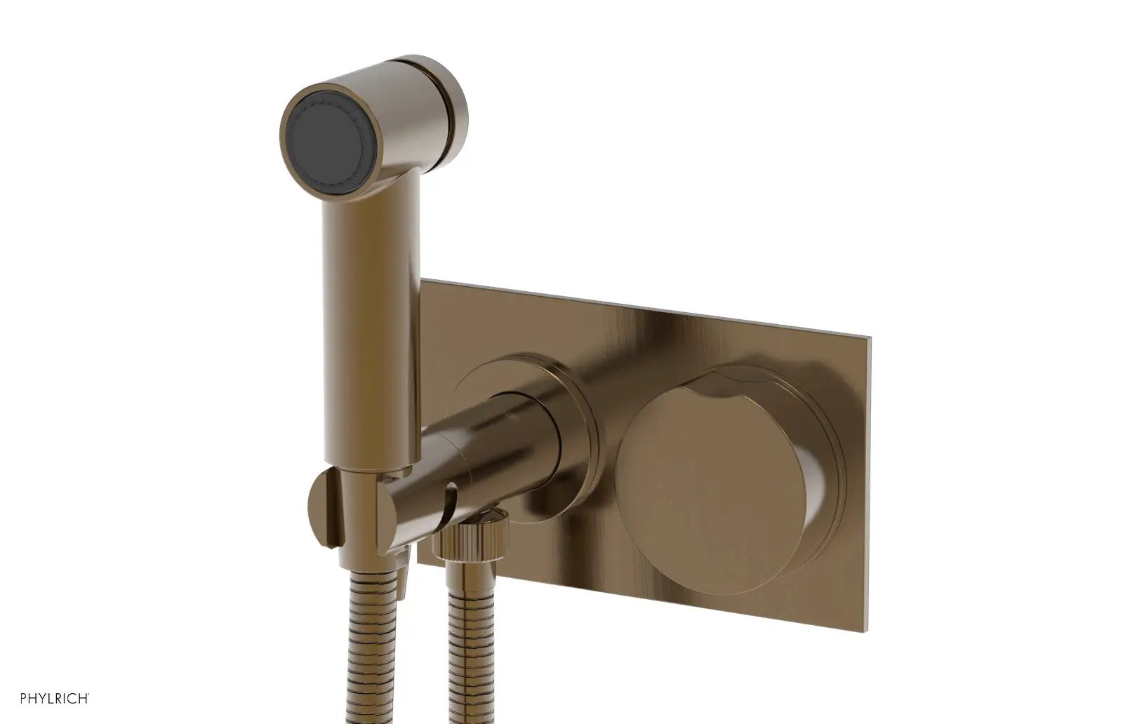Phylrich CIRC Wall Mounted Bidet, Round Handle by Phylrich