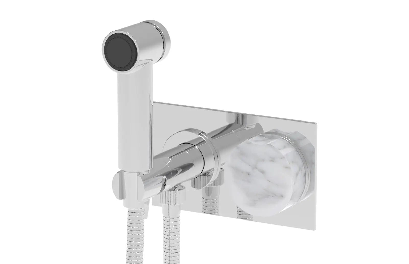 polished chrome bidet