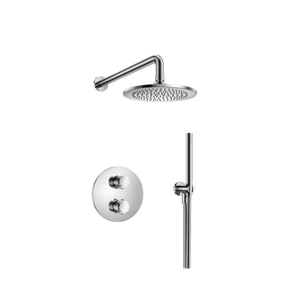 chrome shower set