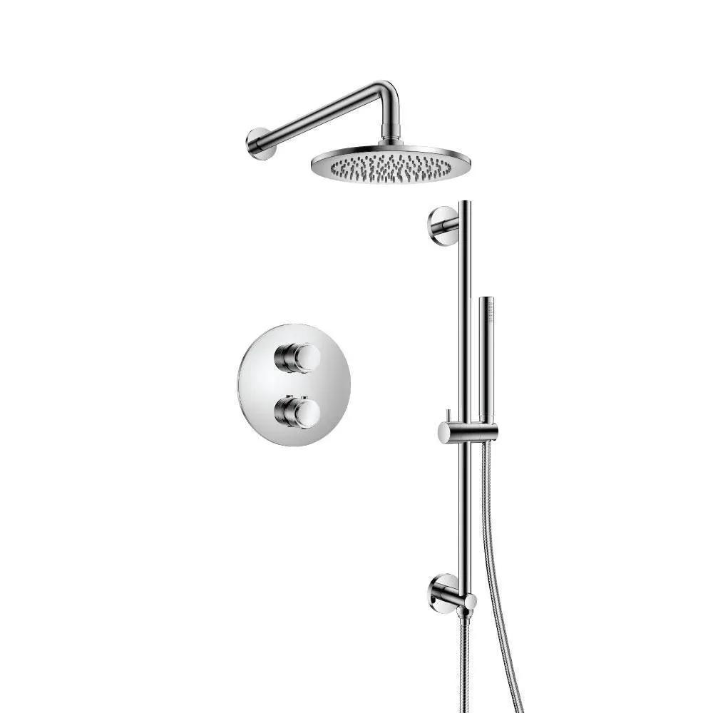 chrome shower set