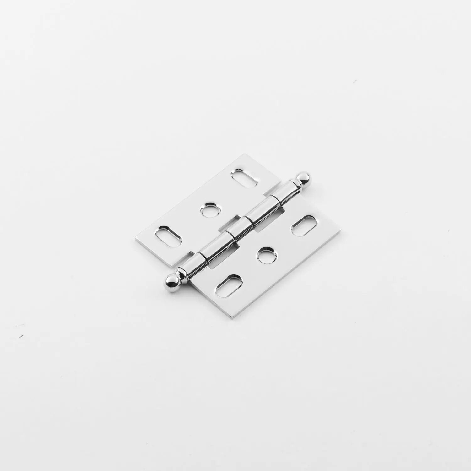 polished chrome hinge