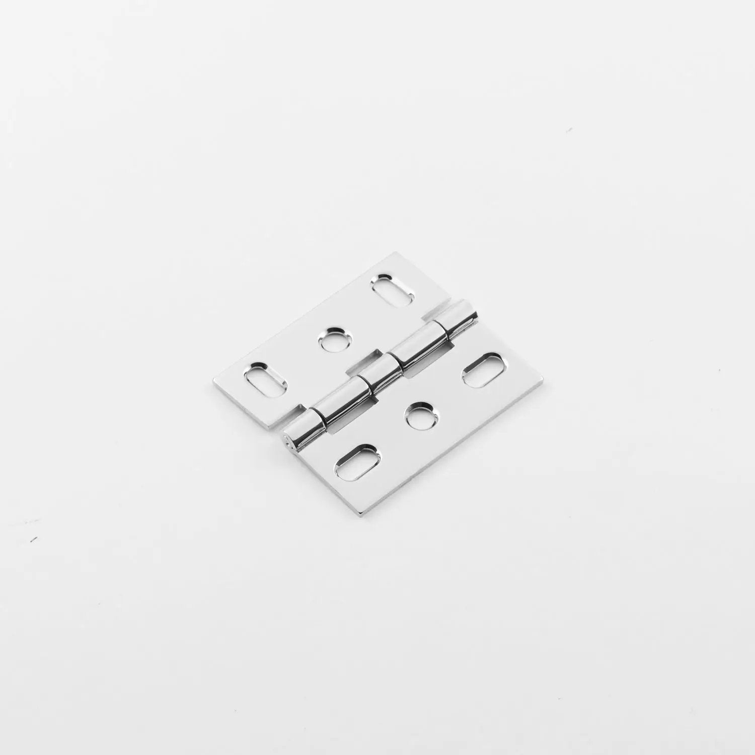 polished chrome hinge