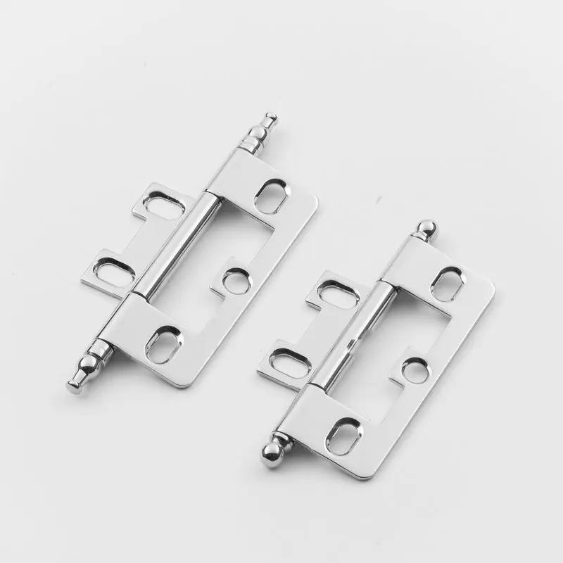 polished chrome hinge