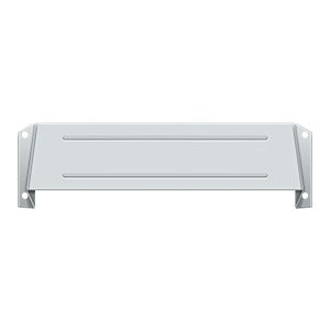 polished chrome letter box hood