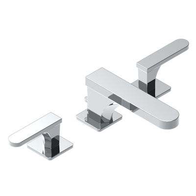 chrome polished faucet