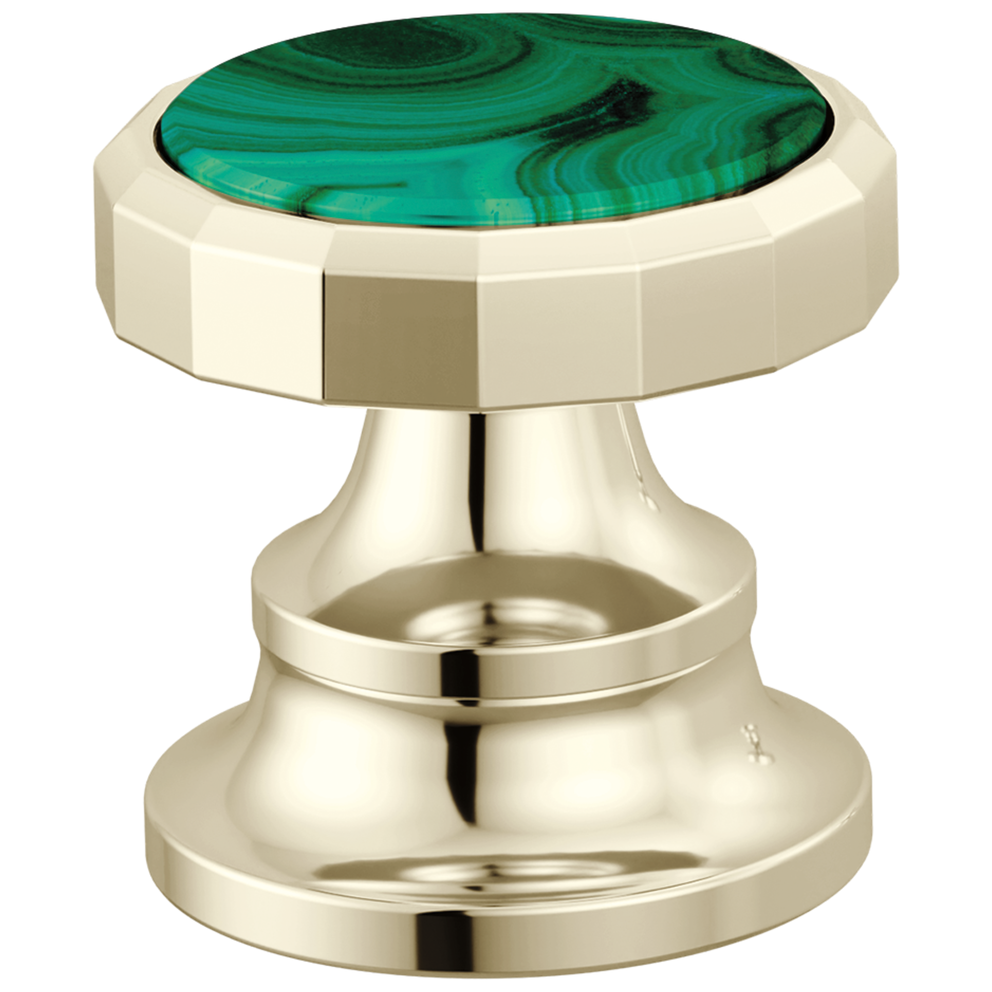 Brizo Beauclere Widespread Lavatory Wheel Handle Kit with Malachite Insert by Brizo