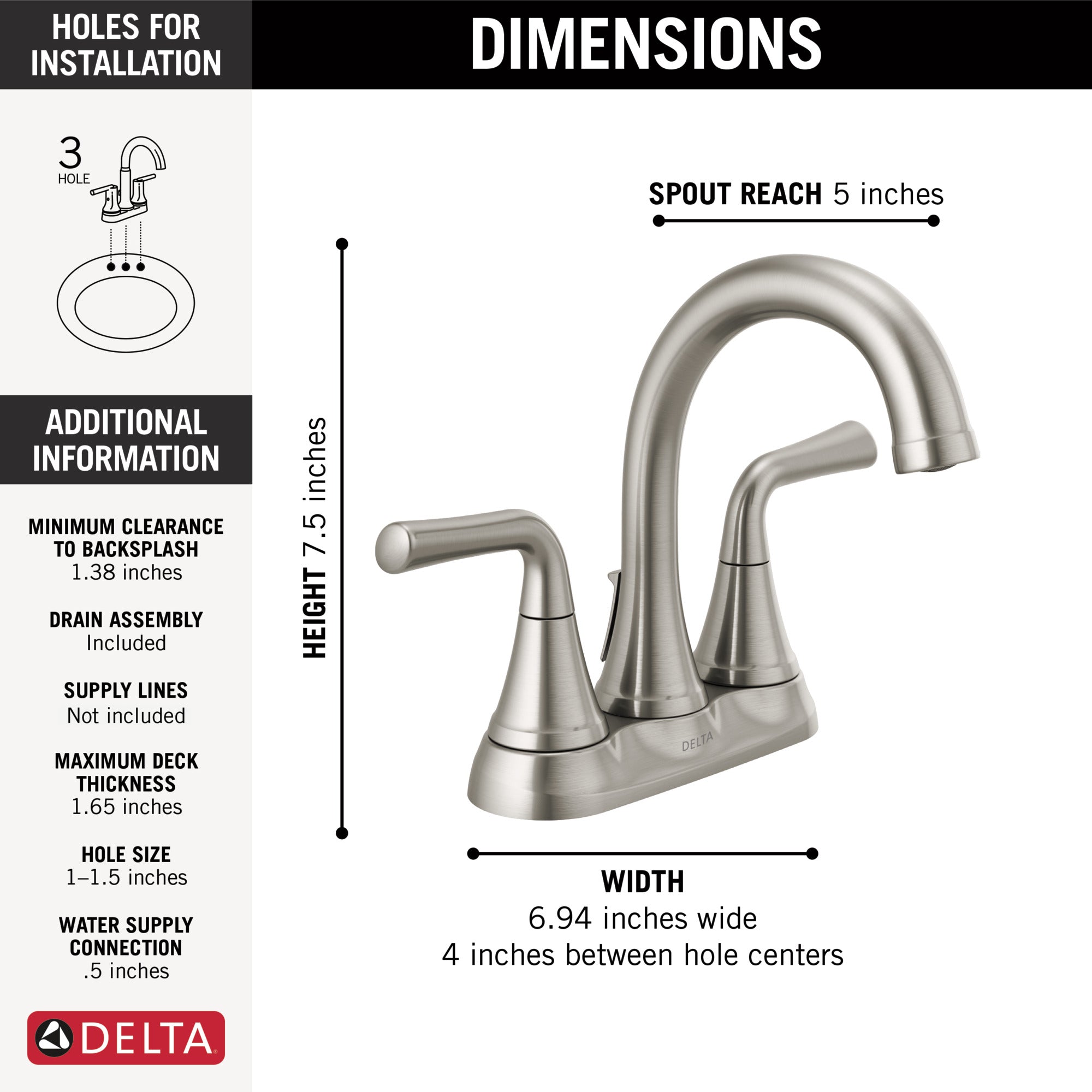 stainless bathroom faucet
