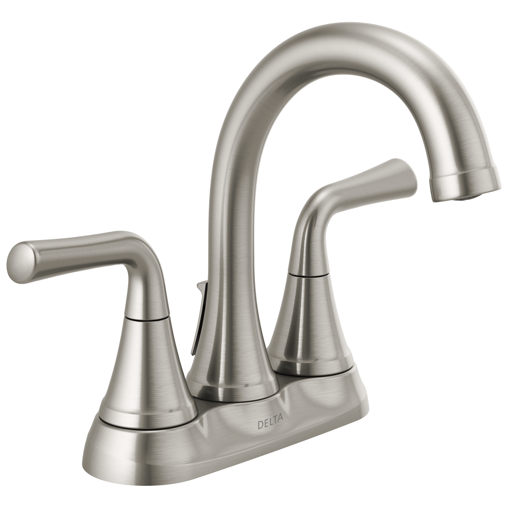 Delta Kayra Two Handle Tract-Pack Centerset Bathroom Faucet by Delta