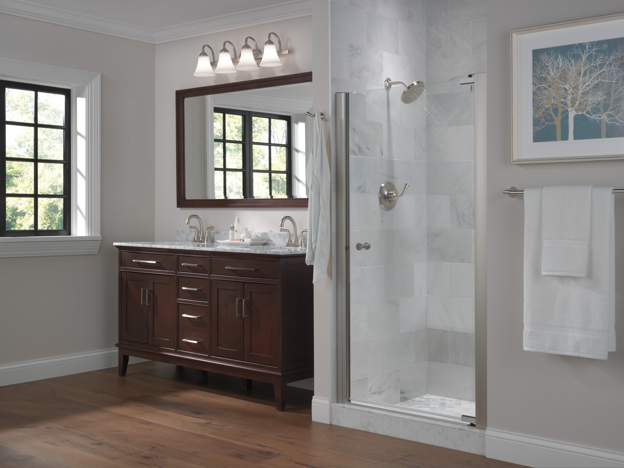 stainless bathroom faucet