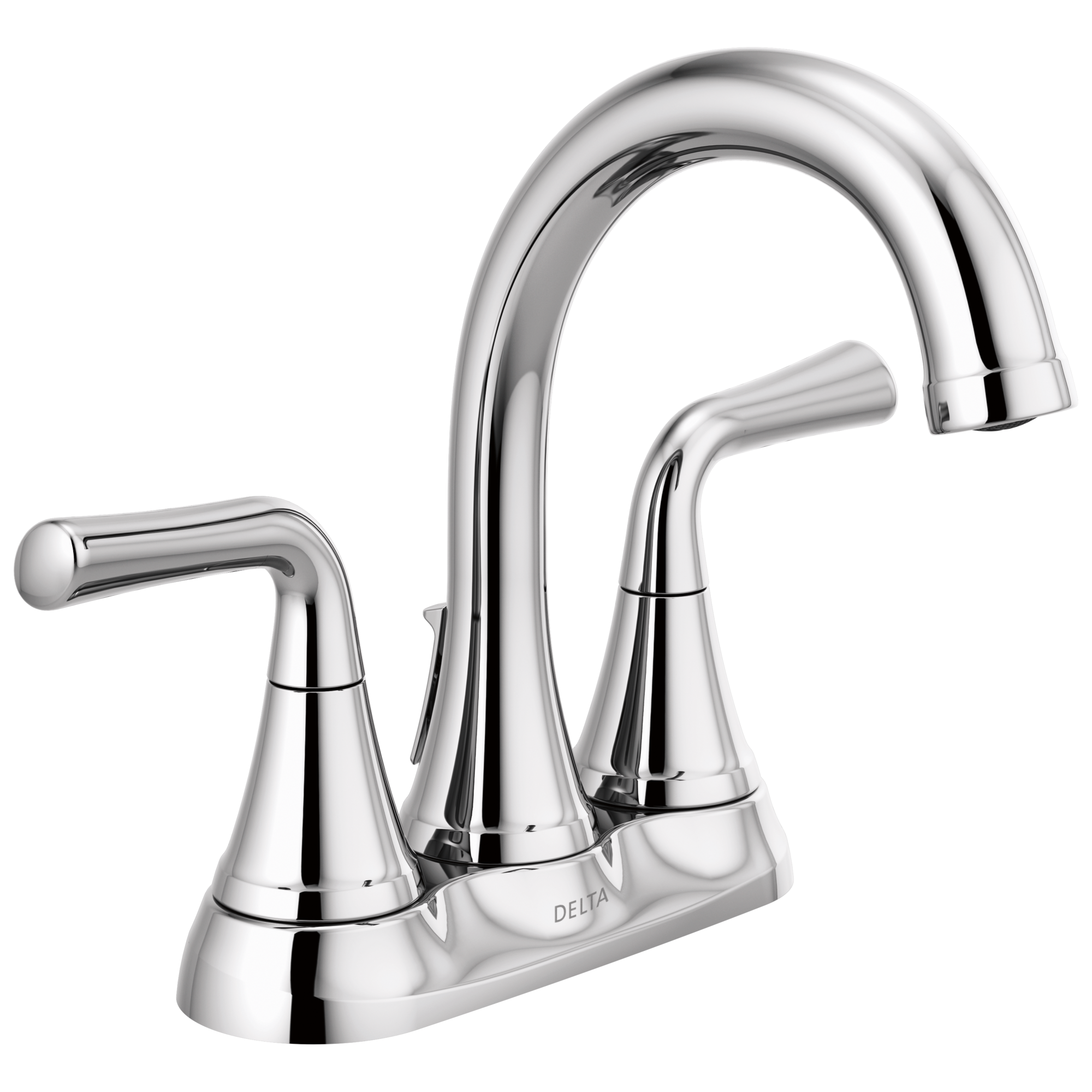 chrome bathroom faucet