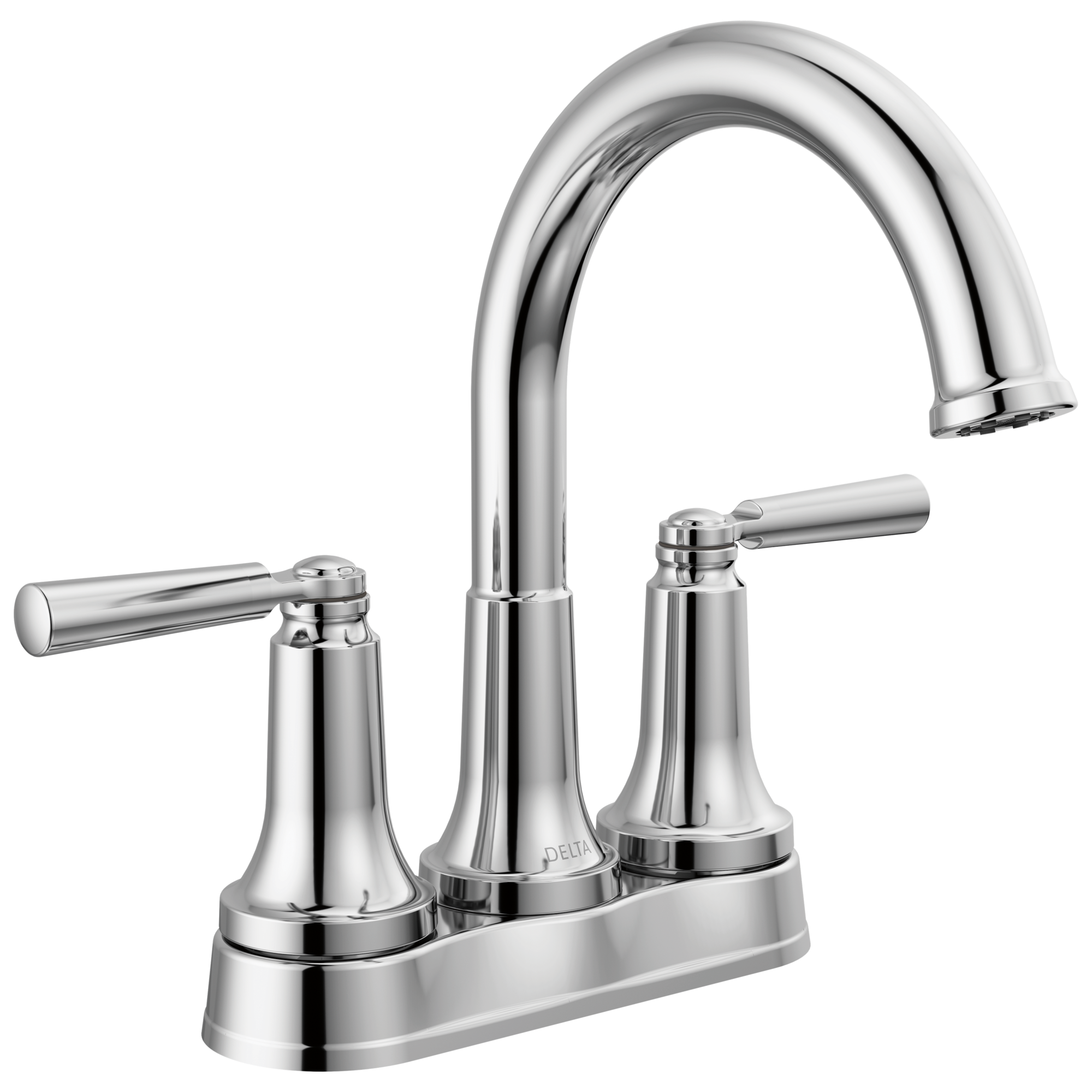 chrome bathroom faucet