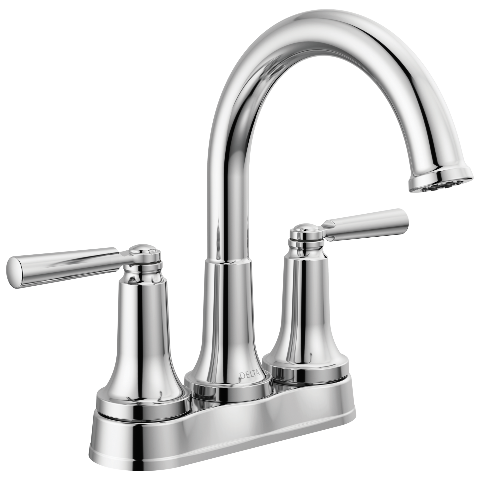 chrome bathroom faucet