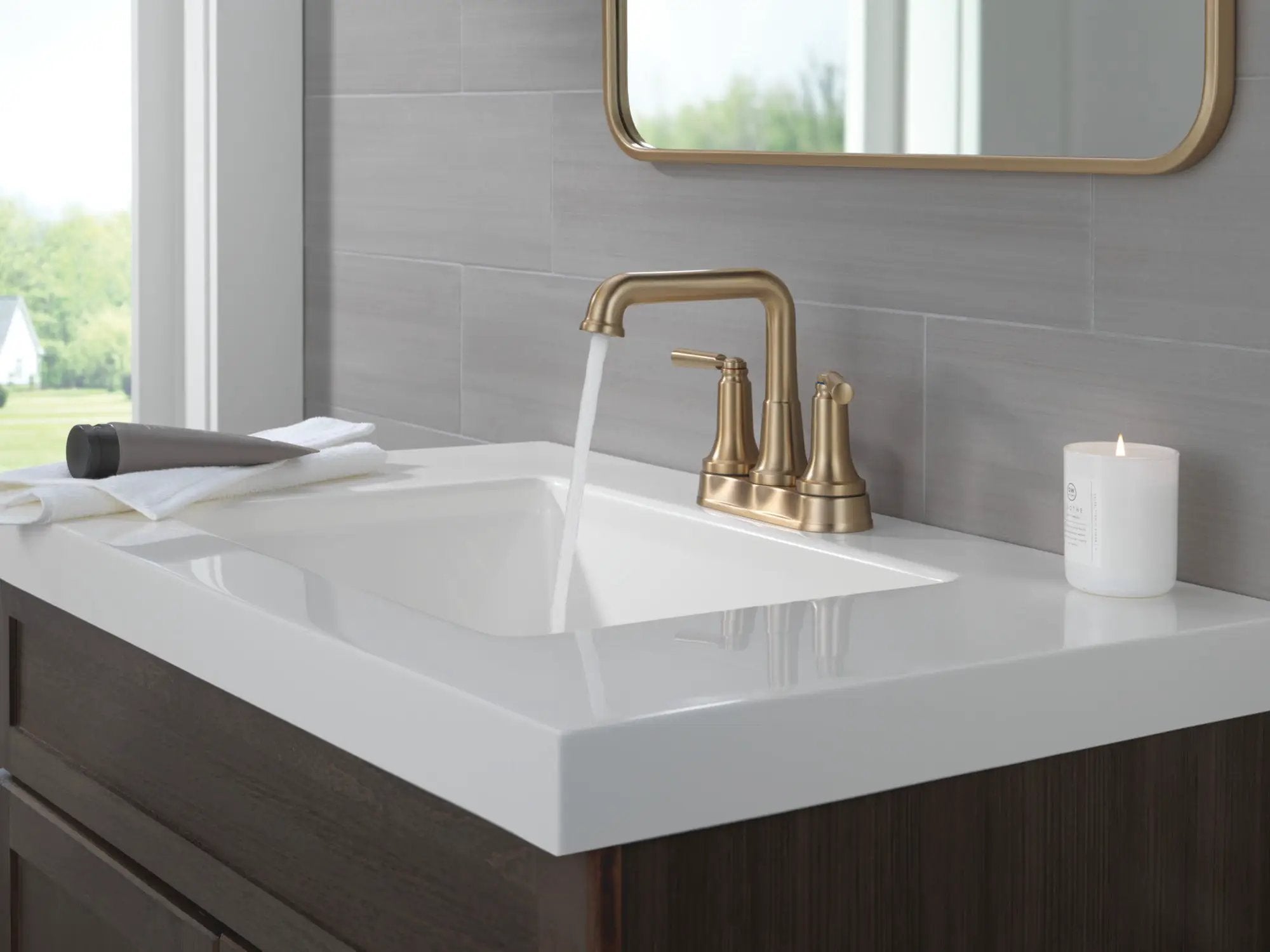 champagne bronze bathroom faucet