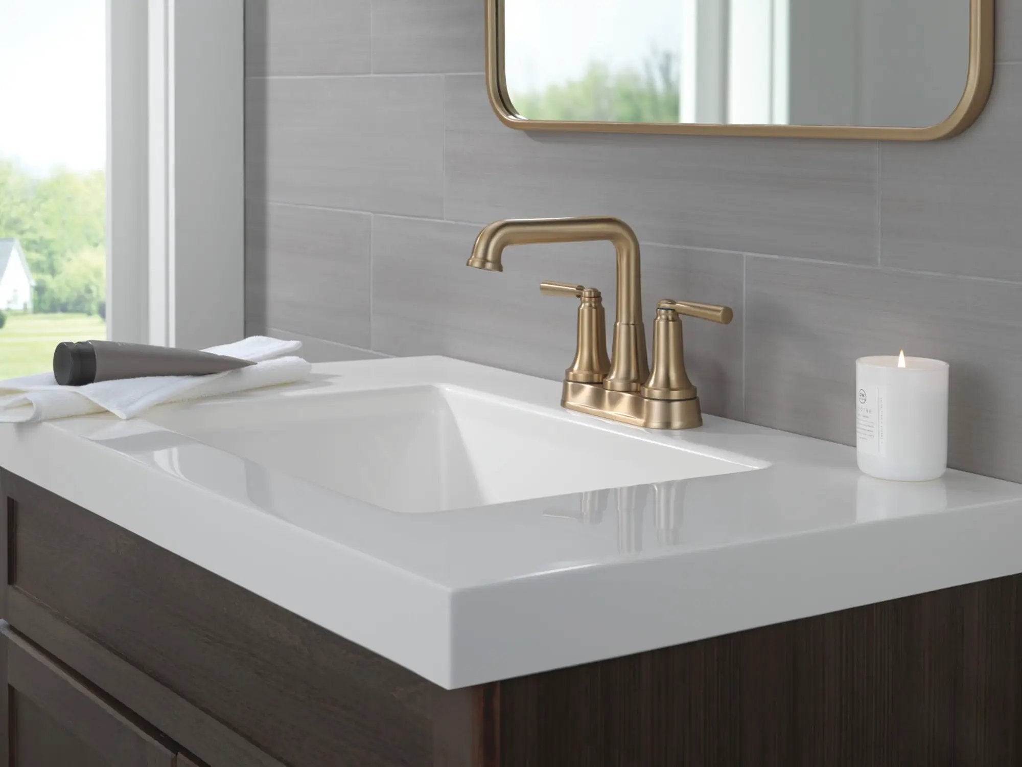 champagne bronze bathroom faucet