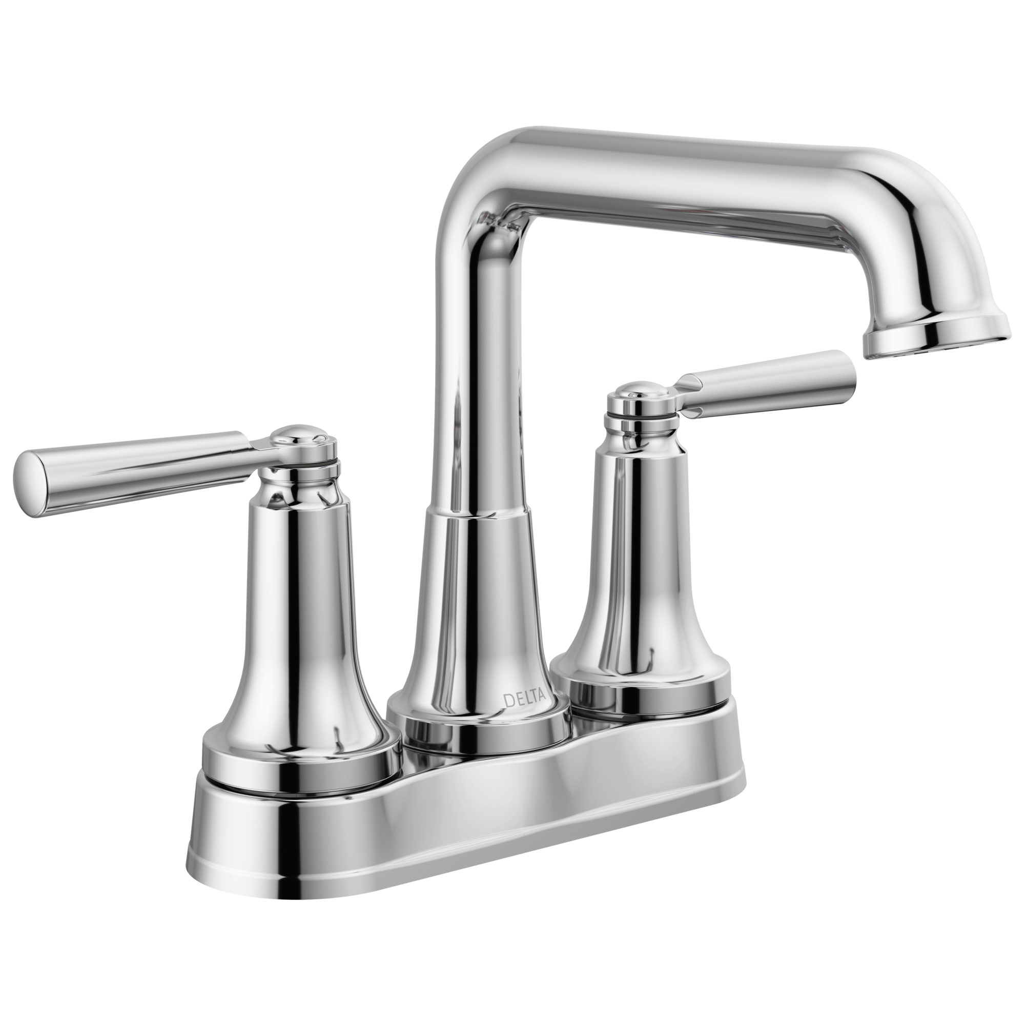 chrome bathroom faucet