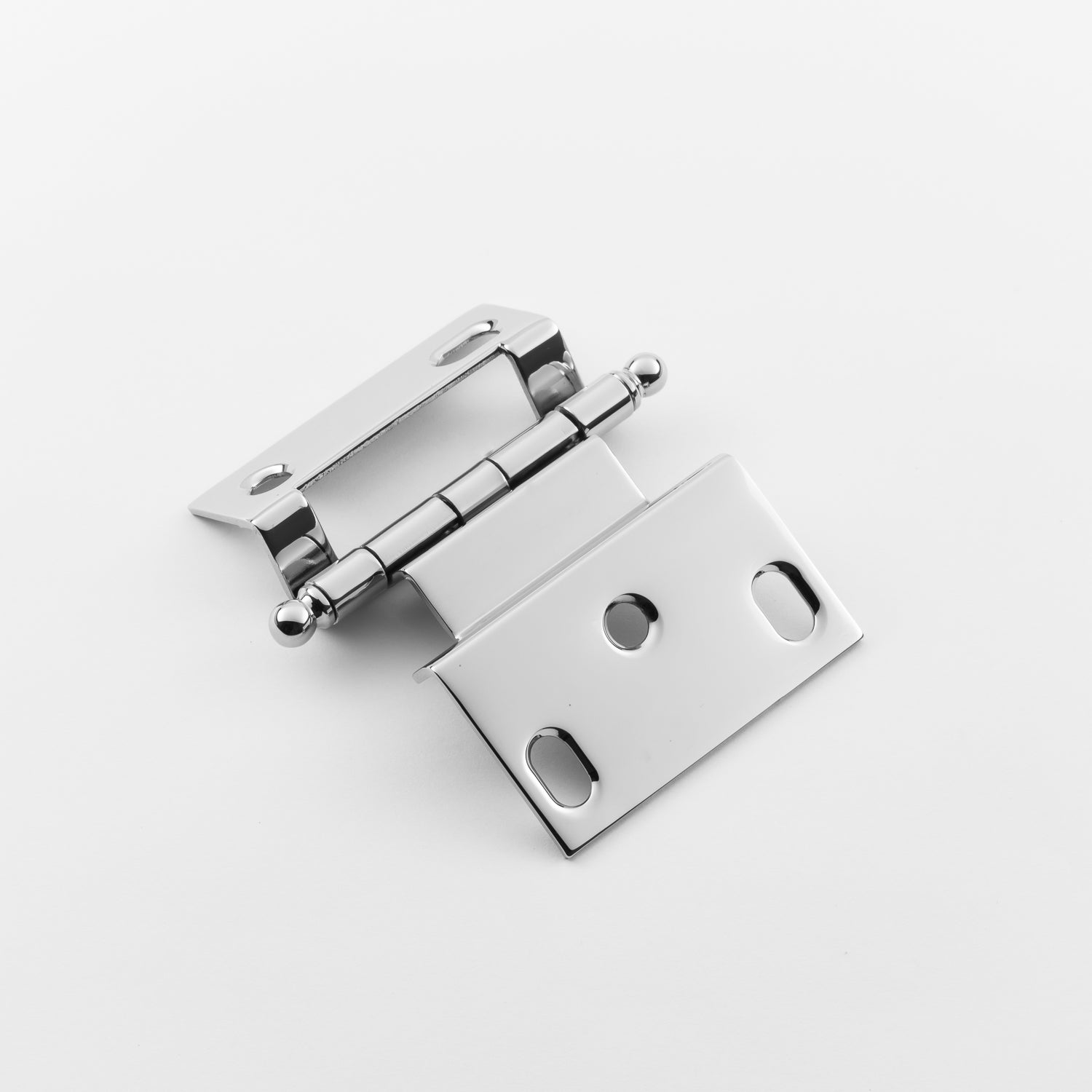 polished chrome hinge
