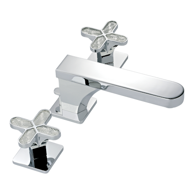 chrome polished faucet