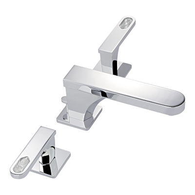 chrome polished faucet