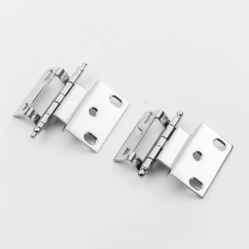 polished chrome hinge