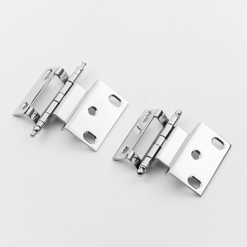 polished chrome hinge