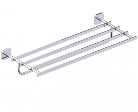 polished chrome towel bar