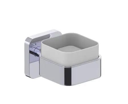 polished chrome soap dish