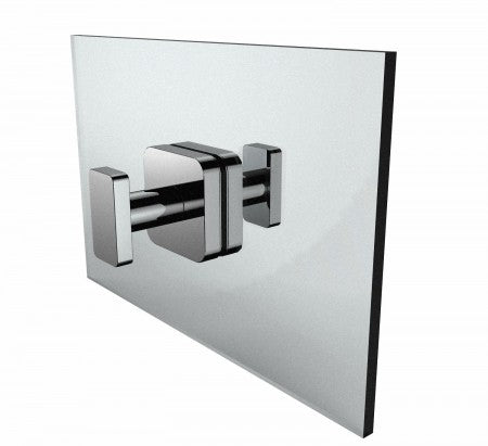 polished chrome door handle