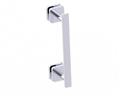 polished chrome door handle