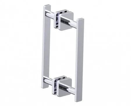 polished chrome door handle