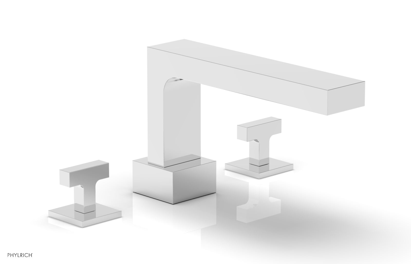 polished chrome tub set