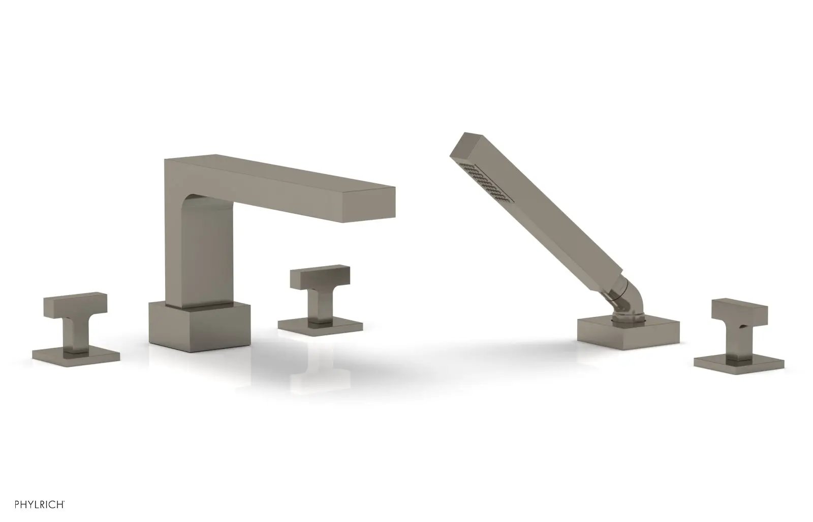 Phylrich CROI Deck Tub Set with Hand Shower - Lever Handles by Phylrich