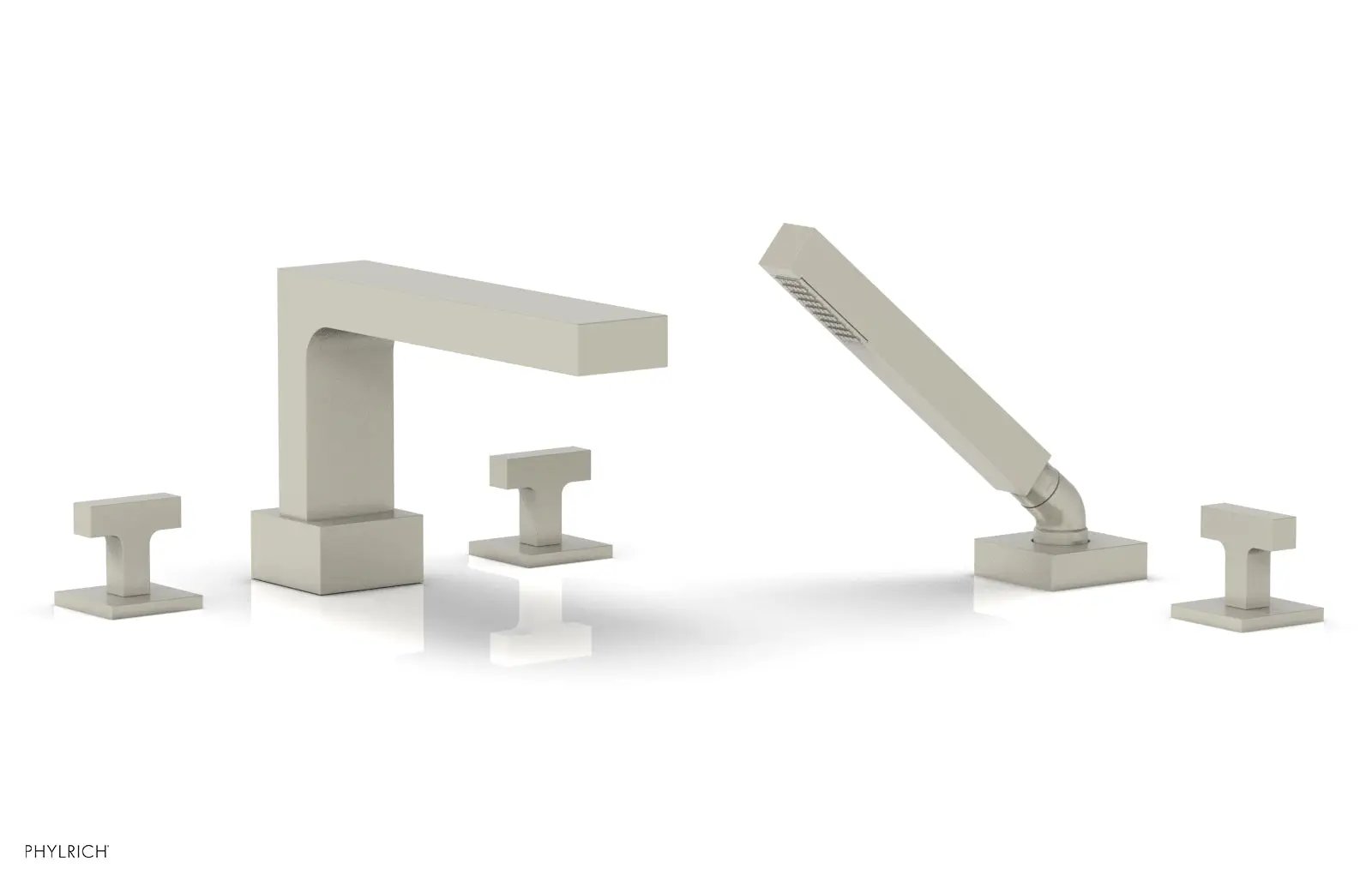 Phylrich CROI Deck Tub Set with Hand Shower - Lever Handles by Phylrich