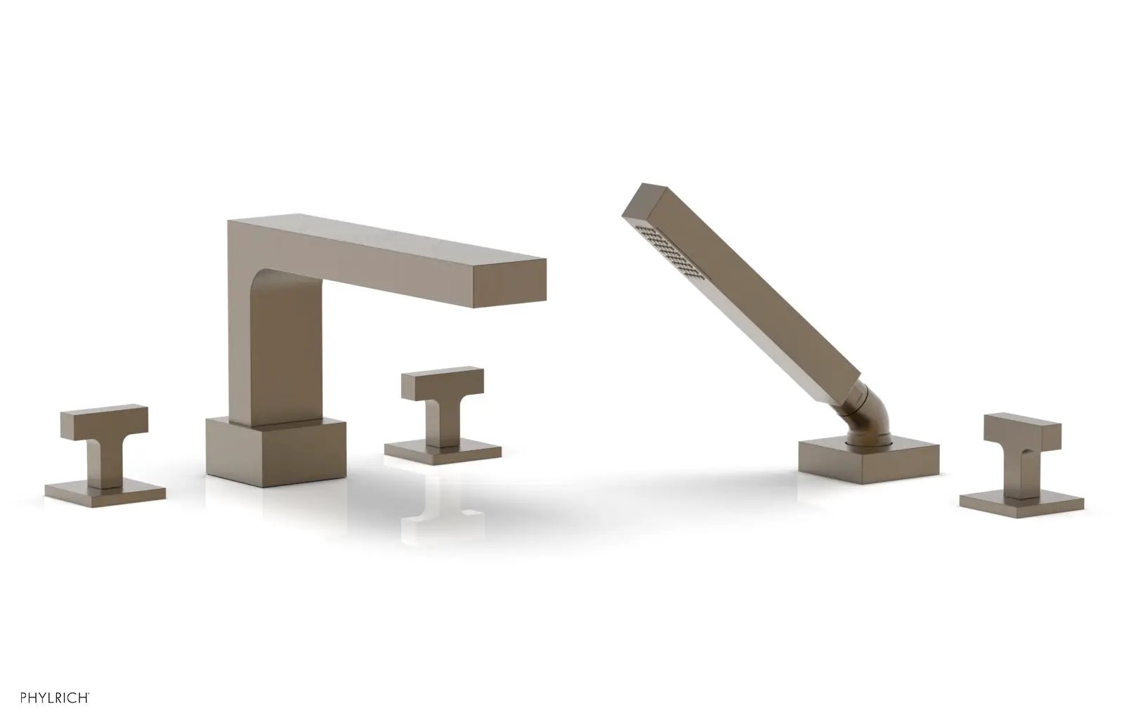 Phylrich CROI Deck Tub Set with Hand Shower - Lever Handles by Phylrich