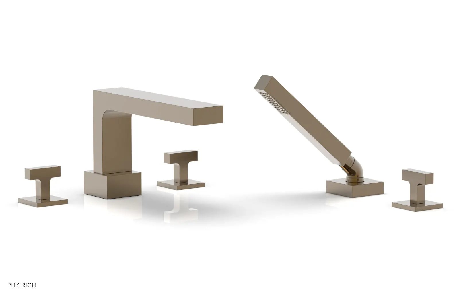 Phylrich CROI Deck Tub Set with Hand Shower - Lever Handles by Phylrich