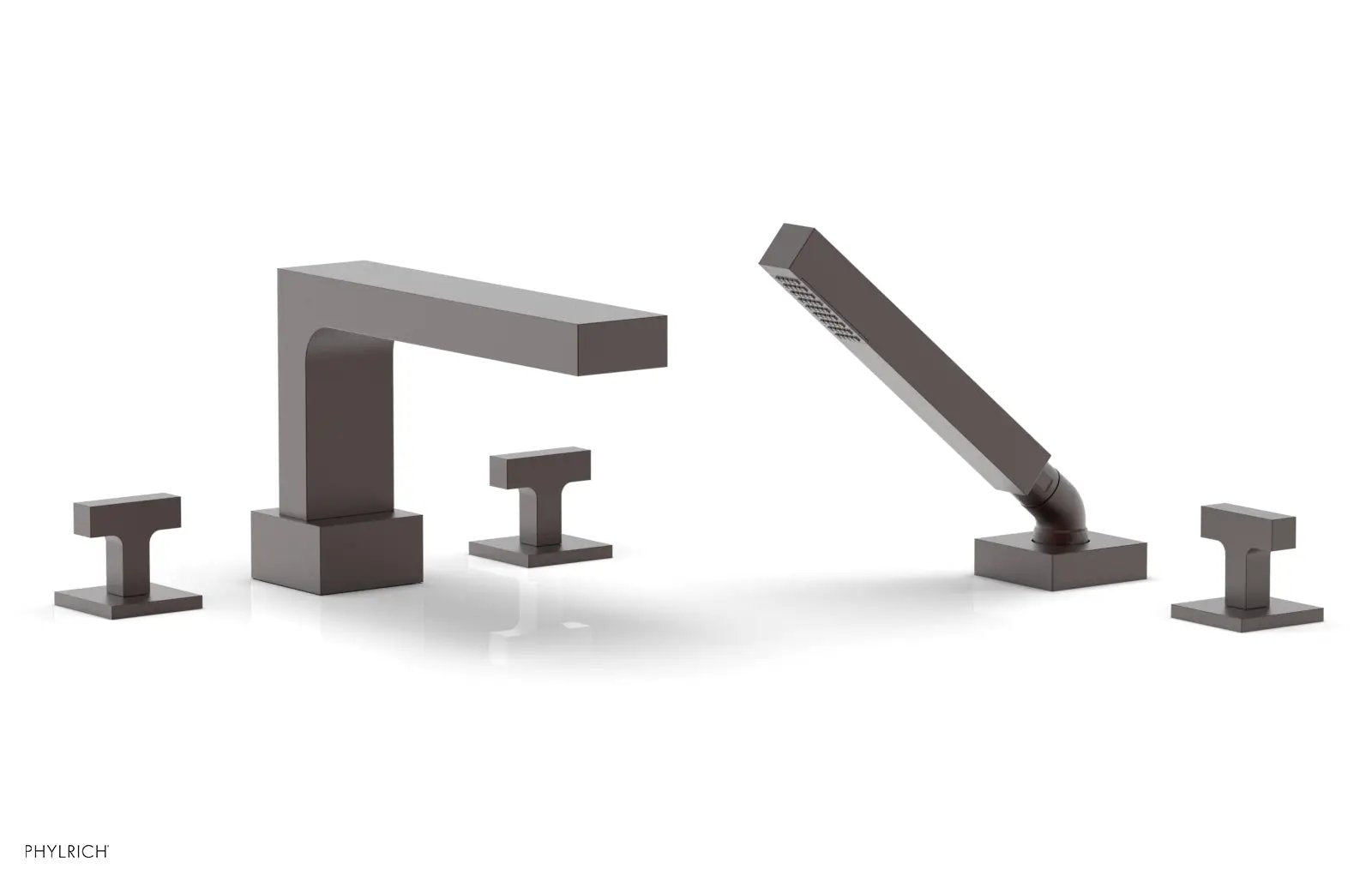 Phylrich CROI Deck Tub Set with Hand Shower - Lever Handles by Phylrich