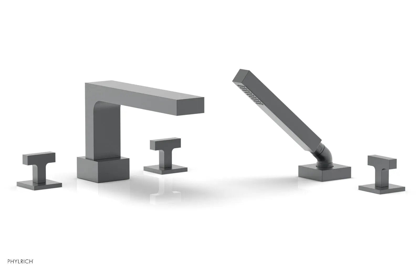 Phylrich CROI Deck Tub Set with Hand Shower - Lever Handles by Phylrich