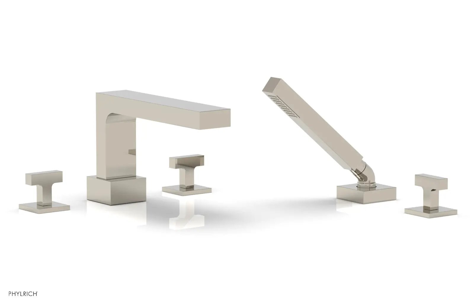 Phylrich CROI Deck Tub Set with Hand Shower - Lever Handles by Phylrich