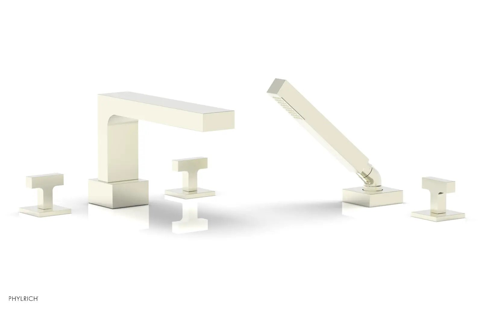 Phylrich CROI Deck Tub Set with Hand Shower - Lever Handles by Phylrich