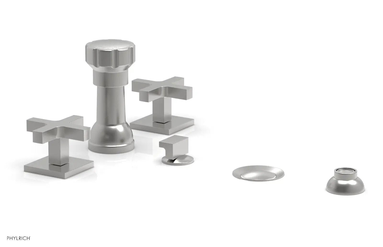 Phylrich CROI Four Hole Bidet Set - Cross Handles by Phylrich