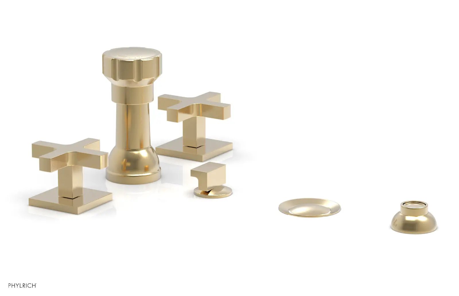 Phylrich CROI Four Hole Bidet Set - Cross Handles by Phylrich