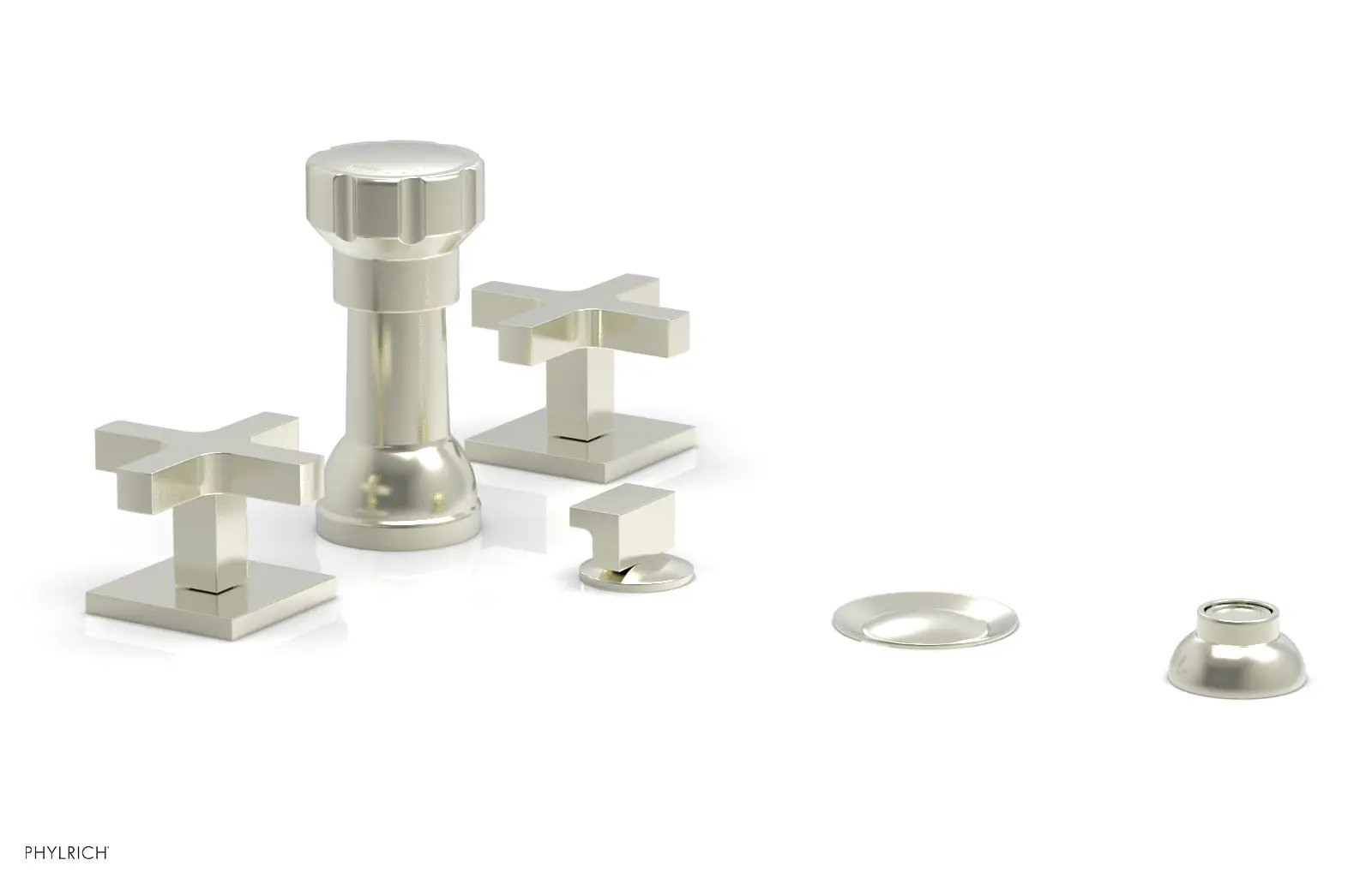 Phylrich CROI Four Hole Bidet Set - Cross Handles by Phylrich
